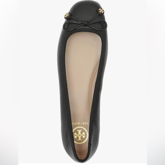 Tory Burch Laila Driver Ballet Flats, Nappa Leather/Grosgrain, Perfect Black - Picture 3 of 7